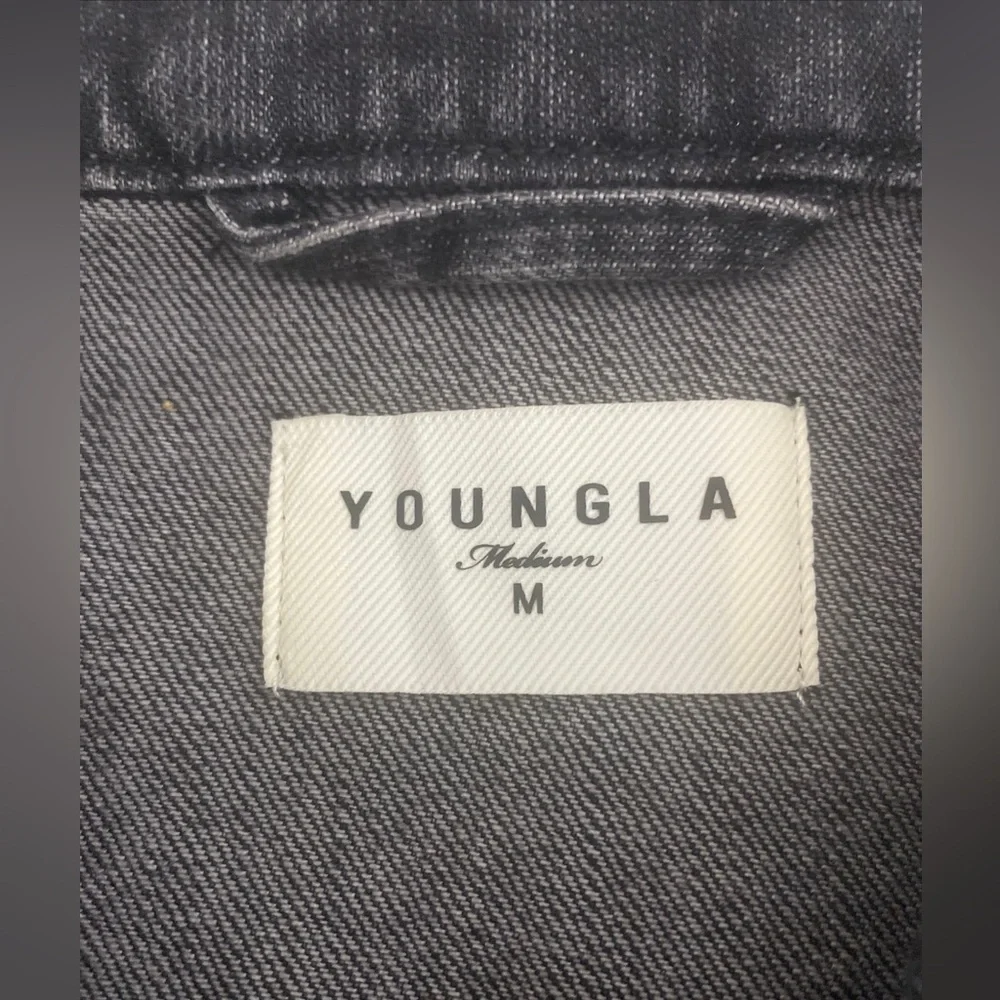 Youngla‎ Trucker Denim Jacket 5049 Black Medium